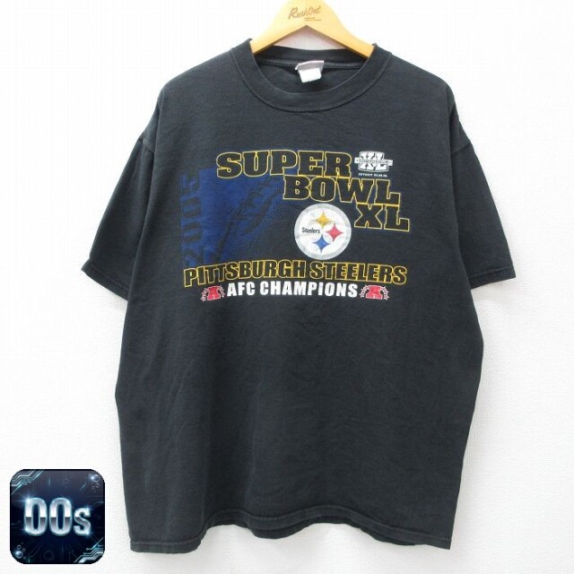 【50%OFF】00s 半袖Tシャツ ピッツバーグスティーラーズ ブラック XL | 古着