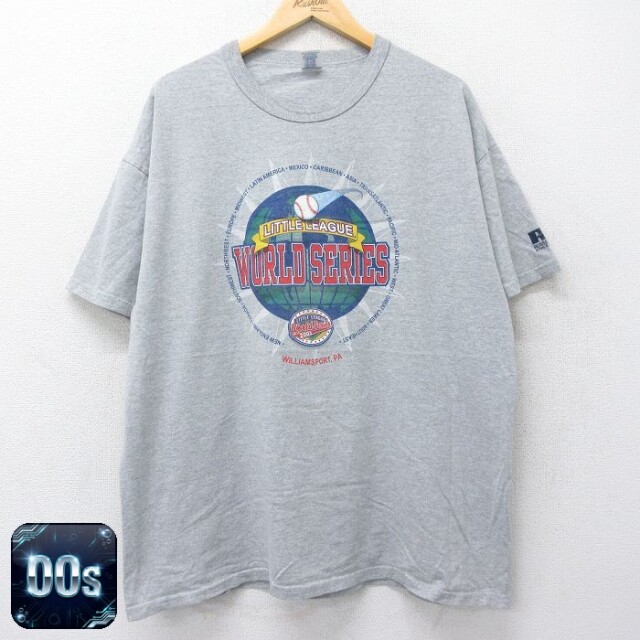 ラッセル 00s 半袖Tシャツ 野球 グレー XL | 古着