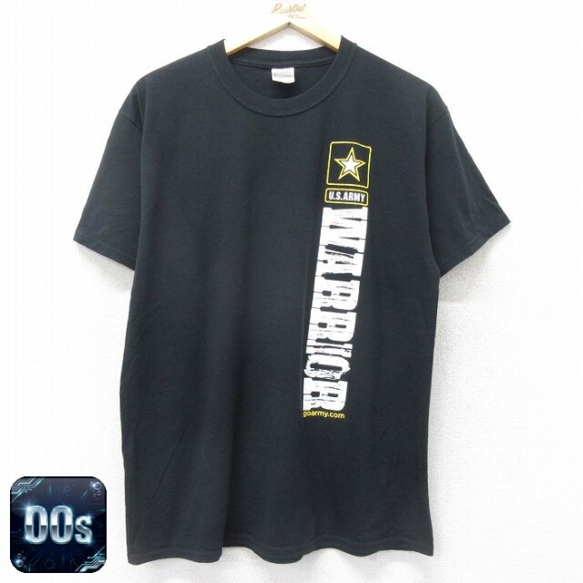 00s 半袖Tシャツ アーミー ブラック L | 古着