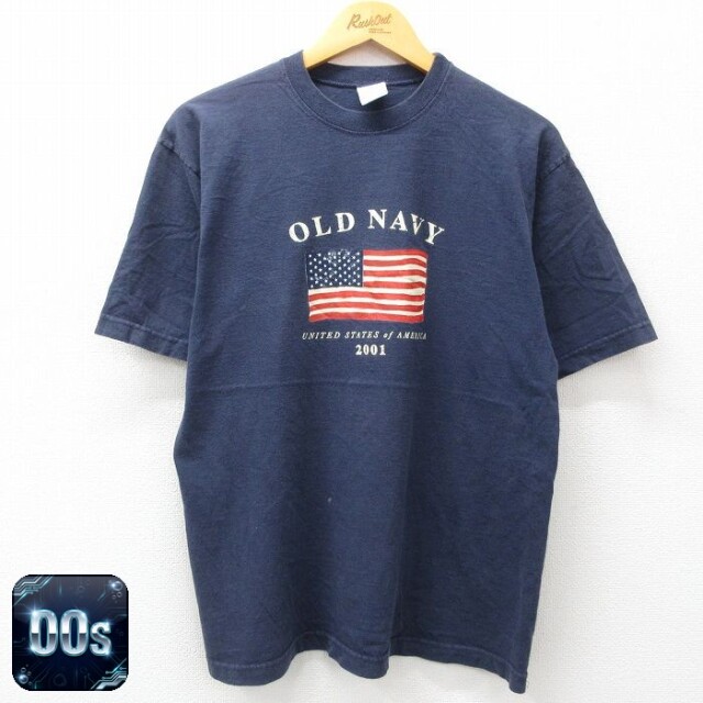 【50%OFF】オールドネイビー 00s 半袖Tシャツ ビッグロゴ ネイビー L | 古着