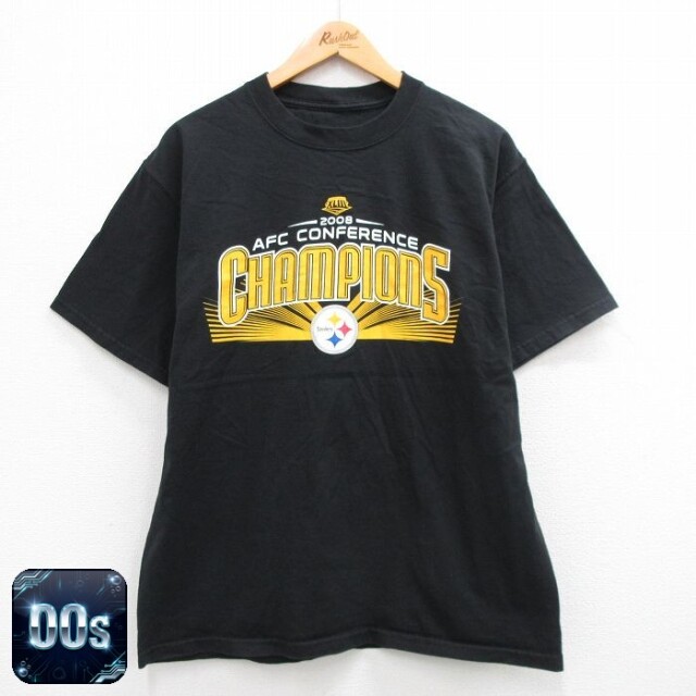 【50%OFF】00s 半袖Tシャツ ピッツバーグスティーラーズ ブラック XL | 古着