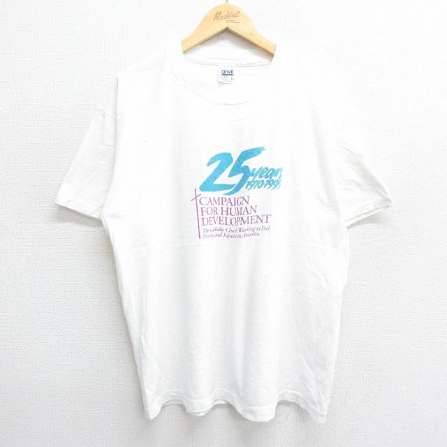90s 半袖Tシャツ CAMPAIGN ホワイト XL | 古着