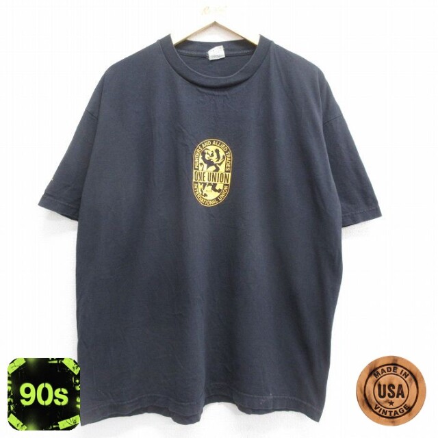 90s 半袖Tシャツ ONE UNION ブラック XL | 古着