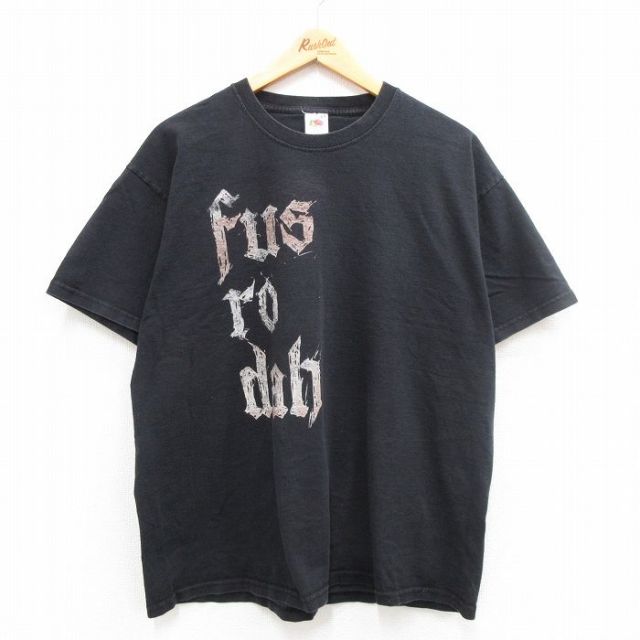 フルーツオブザルーム 00s 半袖Tシャツ Fus ブラック XL | 古着