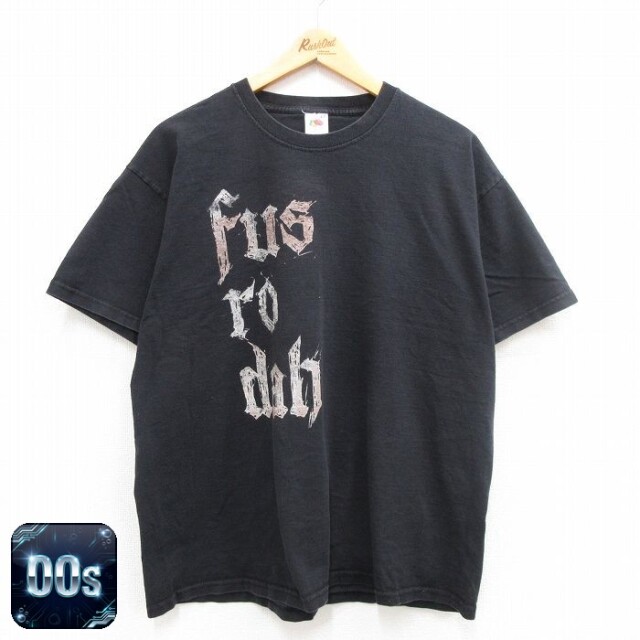 フルーツオブザルーム 00s 半袖Tシャツ Fus ブラック XL | 古着