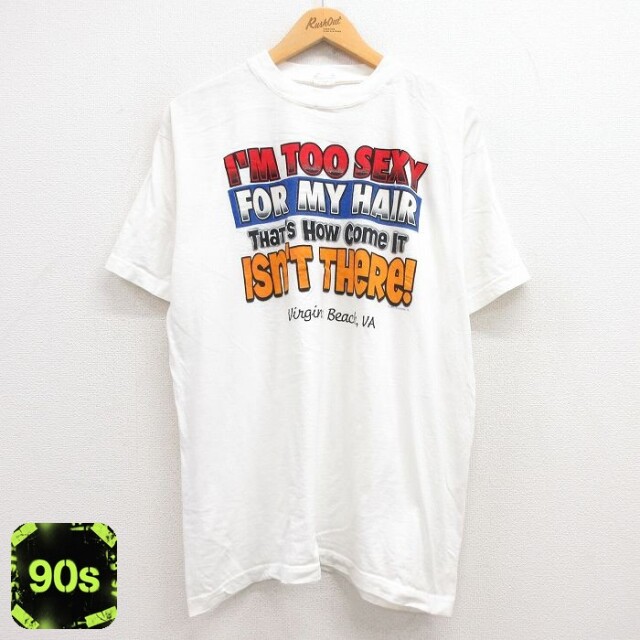 90s 半袖Tシャツ SEXY ホワイト XL | 古着