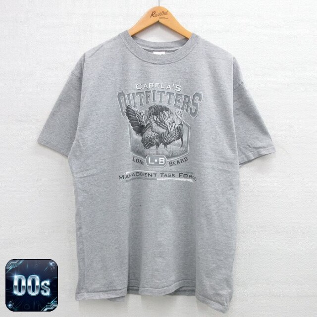 00s 半袖Tシャツ 七面鳥 グレー XL | 古着