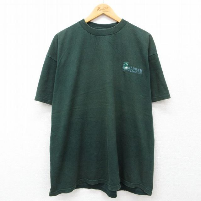 00s 半袖Tシャツ アラスカ グリーン XL | 古着