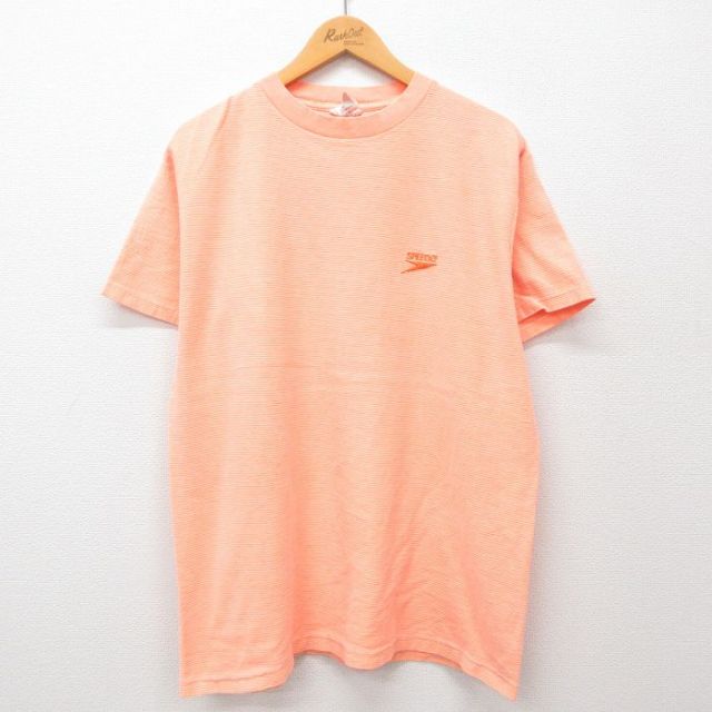 スピード 90s 半袖Tシャツ ワンポイントロゴ オレンジ XL | 古着