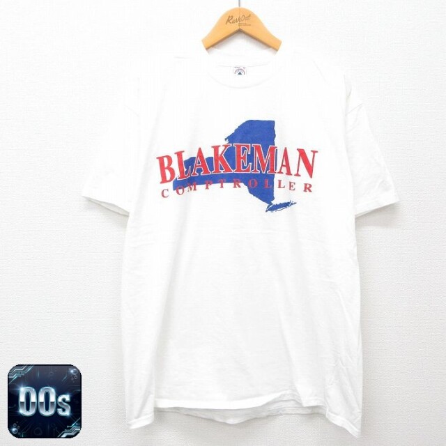 00s 半袖Tシャツ BLAKEMAN ニューヨーク ホワイト XL | 古着
