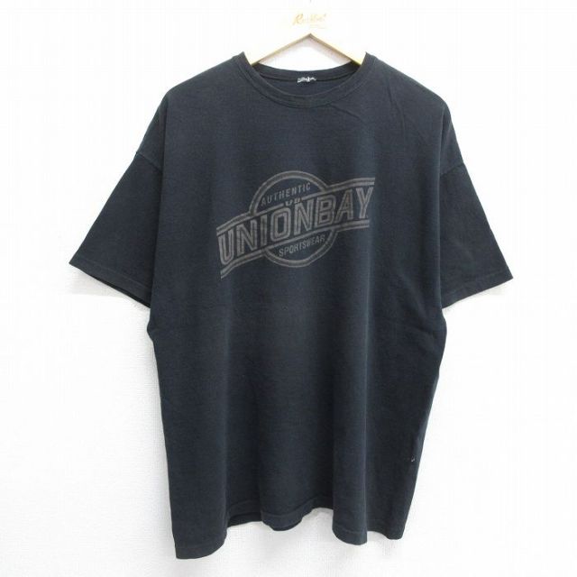 ユニオンベイ 90s 半袖Tシャツ ビッグロゴ ブラック XL | 古着