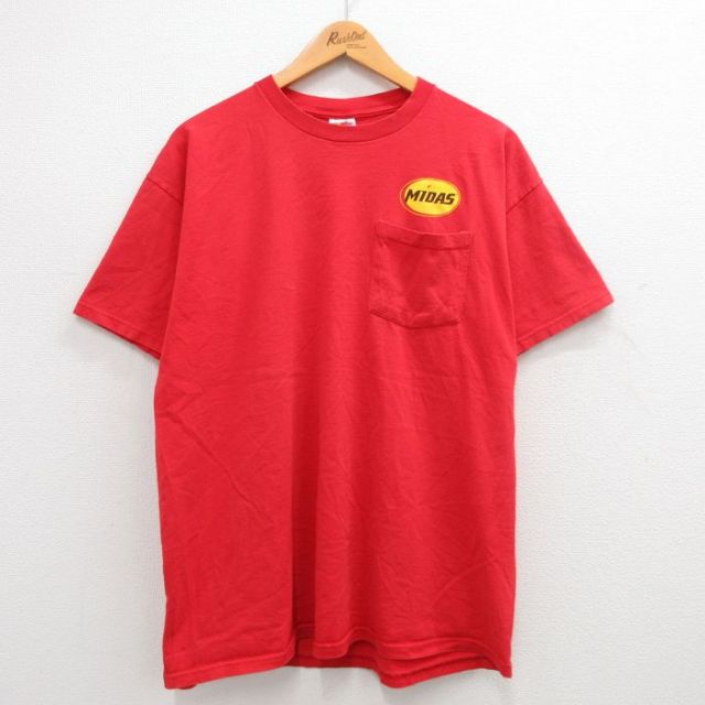 フルーツオブザルーム 00s 半袖Tシャツ MIDAS レッド XL | 古着