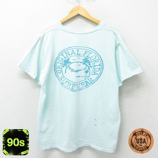 90s 半袖Tシャツ フロリダ ライトブルー XL | 古着
