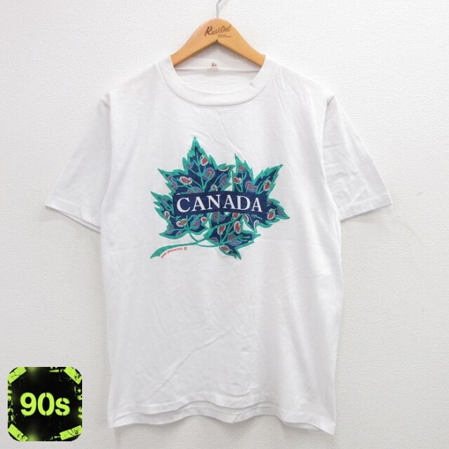 カナダ 90s 半袖Tシャツ ホワイト L | 古着