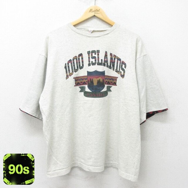90s 半袖Tシャツ カナダ グレー XL | 古着