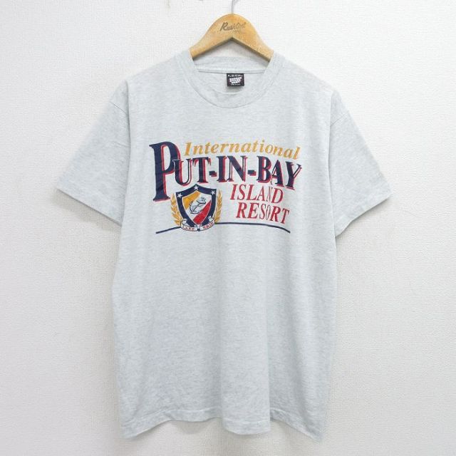 スクリーンスターズ 90s 半袖Tシャツ プットインベイ グレー XL | 古着
