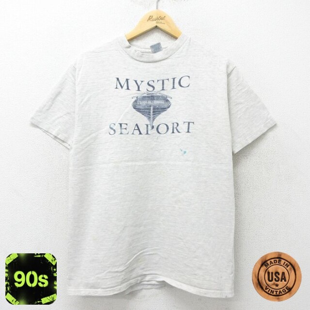 90s 半袖Tシャツ 霜降り グレー M | 古着