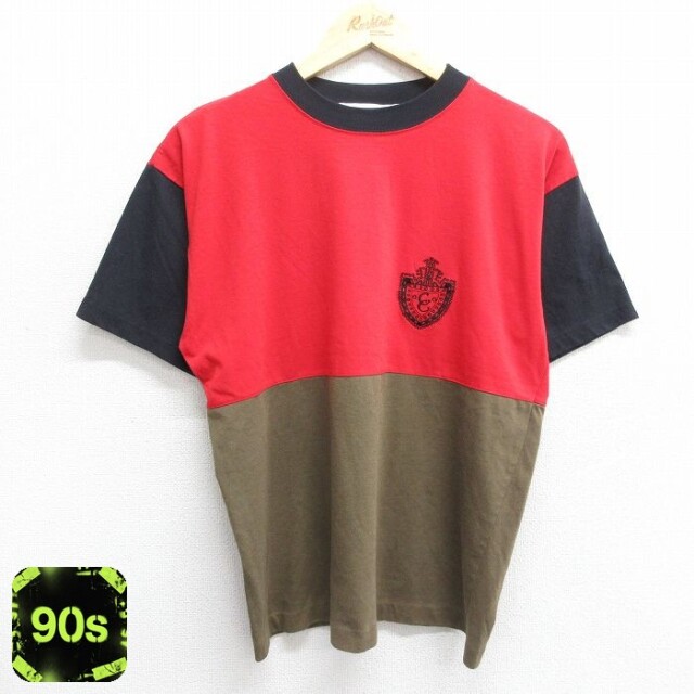 90s 半袖Tシャツ マルチカラー レッド L | 古着