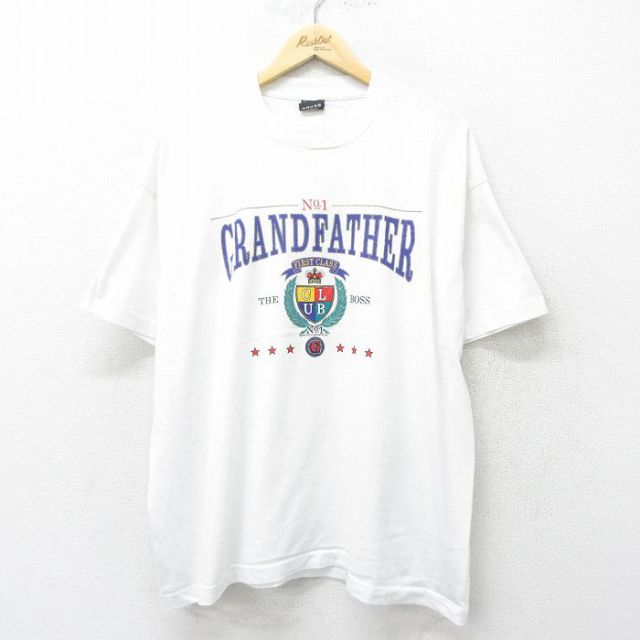 フルーツオブザルーム 90s 半袖Tシャツ グランドファーザー ホワイト XL | 古着