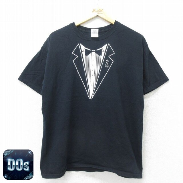 00s 半袖Tシャツ タキシード ブラック L | 古着