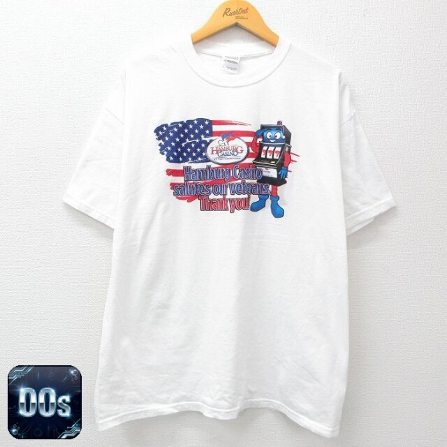 00s 半袖Tシャツ 星条旗 ホワイト XL | 古着
