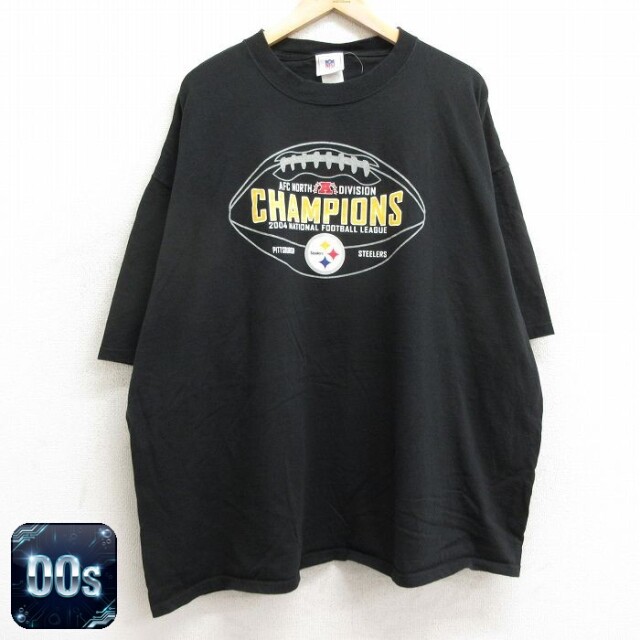 【50%OFF】00s 半袖Tシャツ ピッツバーグスティーラーズ ブラック XL | 古着