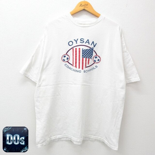 【50%OFF】アディダス 00s 半袖Tシャツ 星条旗 ホワイト XL | 古着