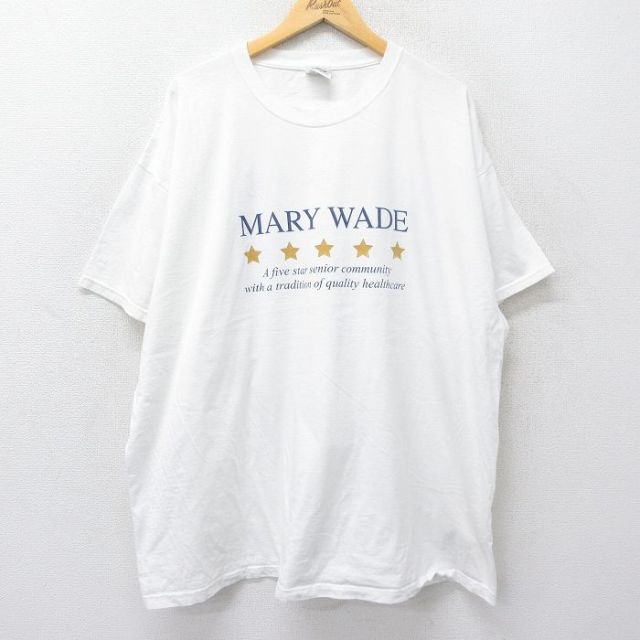 00s 半袖Tシャツ MARY WADE ホワイト XL | 古着