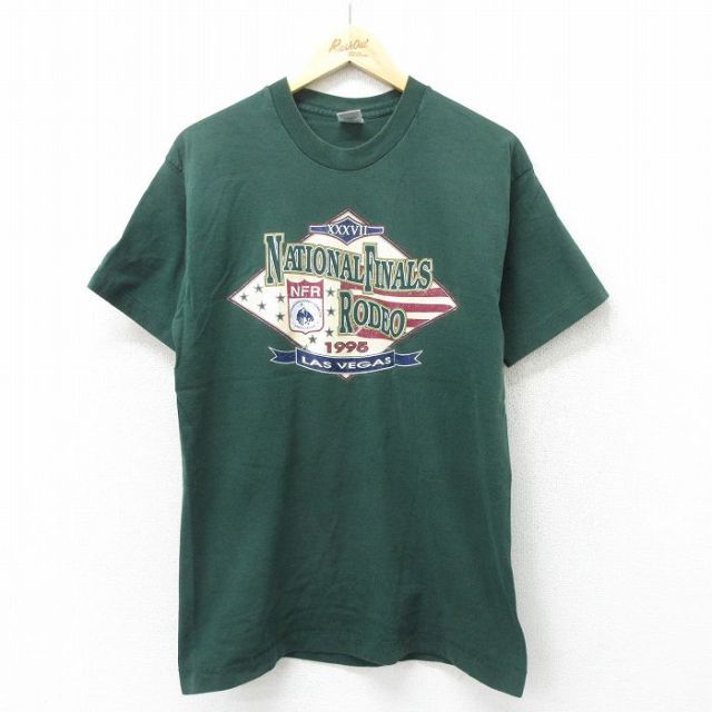 フルーツオブザルーム 90s 半袖Tシャツ ロデオ グリーン L | 古着