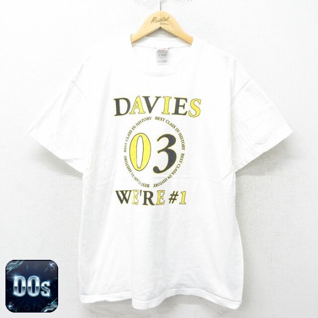フルーツオブザルーム 00s 半袖Tシャツ DAVIES ホワイト メンズXL相当 | 古着