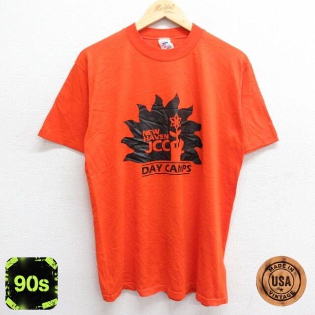 ジャージーズ 90s 半袖Tシャツ DAY CAMPS オレンジ L | 古着