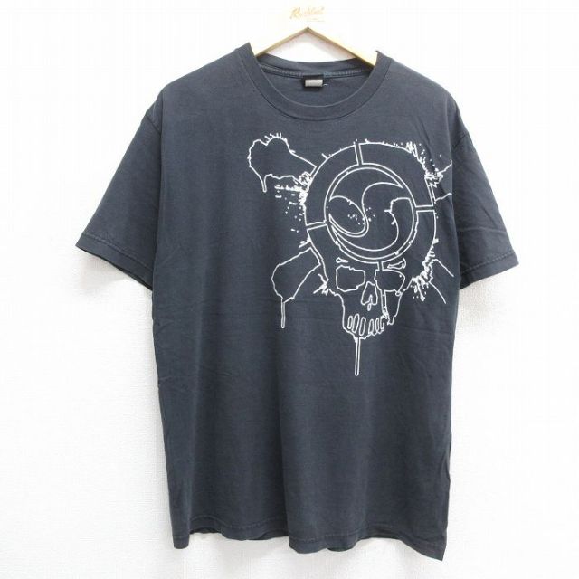 00s 半袖Tシャツ スカル ブラック L | 古着