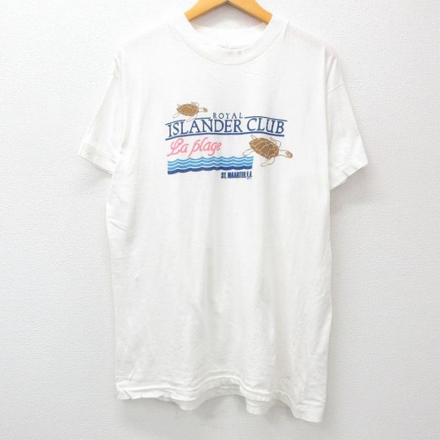 90s 半袖Tシャツ カメ ホワイト XL | 古着
