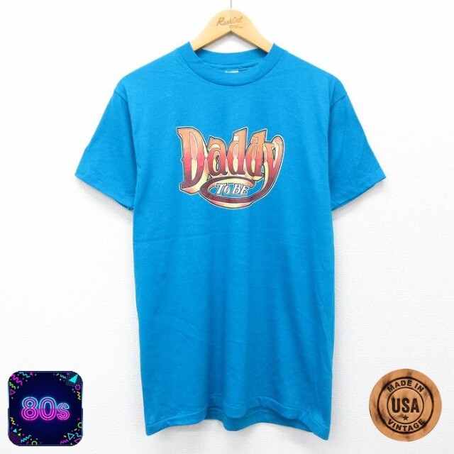 ヘインズ 80s 半袖Tシャツ Daddy ライトブルー M | 古着