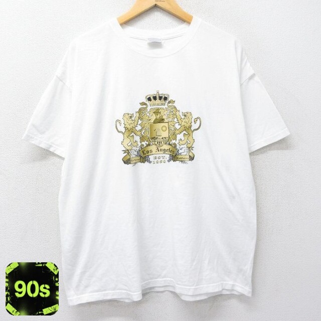 ヘインズ 90s 半袖Tシャツ ロサンゼルス ホワイト XL | 古着