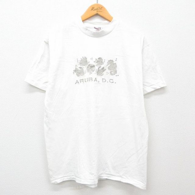 オニータ 90s 半袖Tシャツ ARUBA ホワイト L | 古着