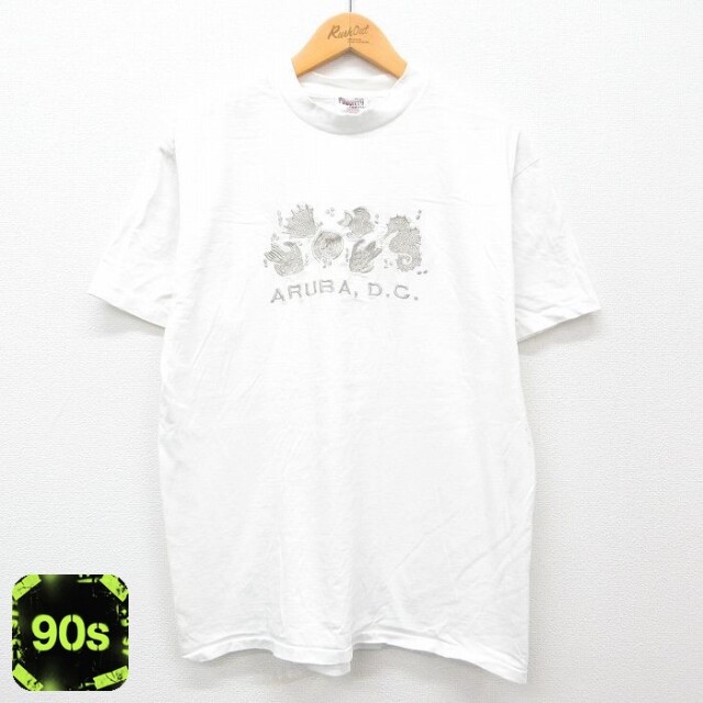 オニータ 90s 半袖Tシャツ ARUBA ホワイト L | 古着