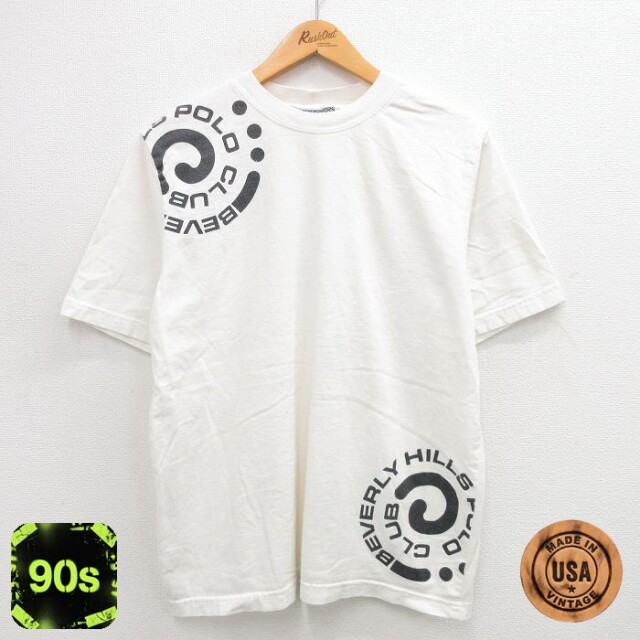 ビバリーヒルズポロクラブ 90s 半袖Tシャツ ホワイト XL | 古着