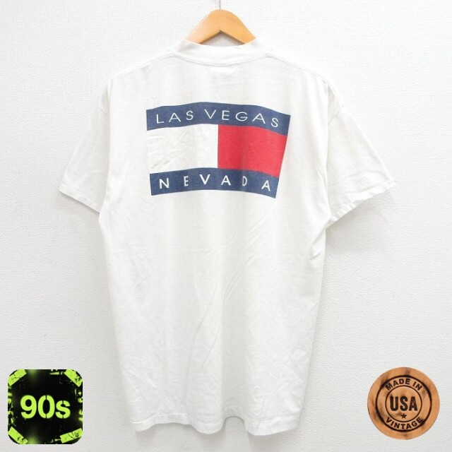90s 半袖Tシャツ ラスベガス ホワイト L | 古着