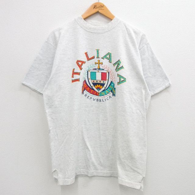 90s 半袖Tシャツ 霜降り グレー XL | 古着