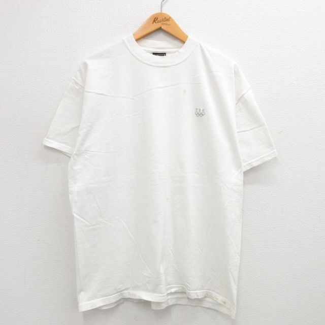JCペニー 90s 半袖Tシャツ USAオリンピック ホワイト XL | 古着