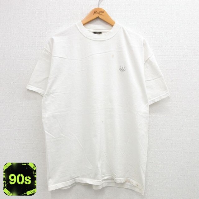 【50%OFF】JCペニー 90s 半袖Tシャツ USAオリンピック ホワイト XL | 古着