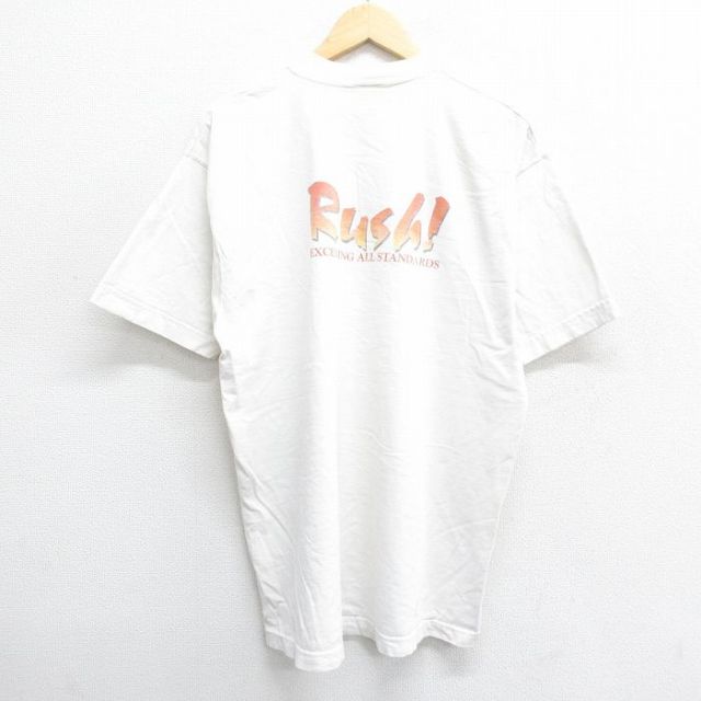 フルーツオブザルーム 90s 半袖Tシャツ Rush ホワイト XL | 古着
