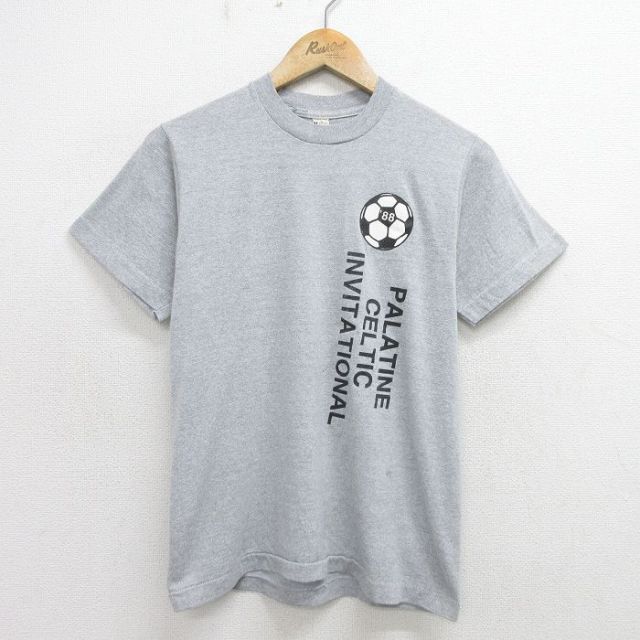 【50%OFF】スクリーンスターズ 80s 半袖Tシャツ サッカー グレー S | 古着