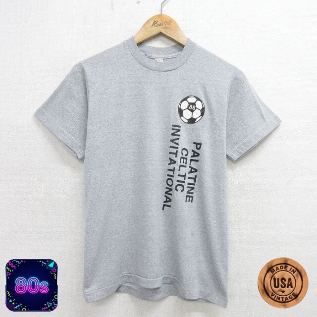 【50%OFF】スクリーンスターズ 80s 半袖Tシャツ サッカー グレー S | 古着