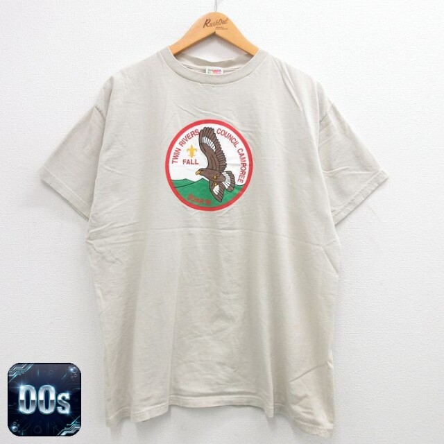 フルーツオブザルーム 00s 半袖Tシャツ ワシ カーキ XL | 古着