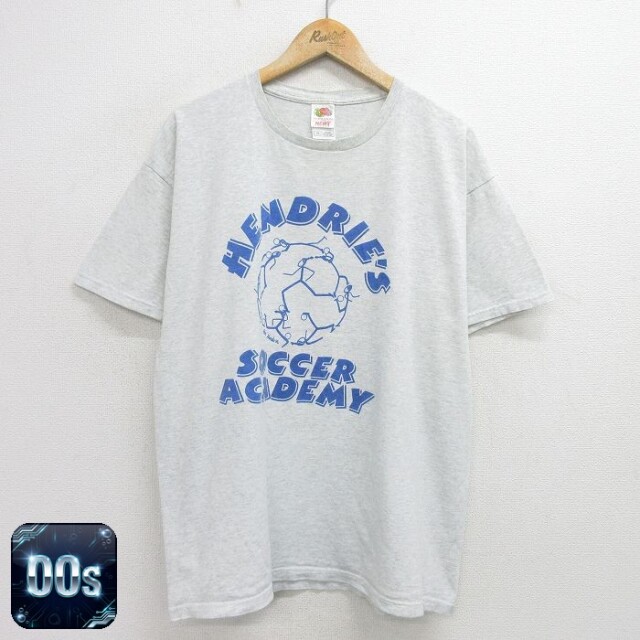 フルーツオブザルーム 00s 半袖Tシャツ サッカー グレー XL | 古着