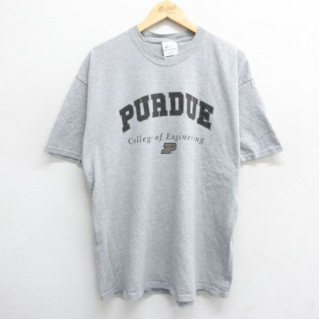 00s 半袖Tシャツ パデュー大学 グレー XL | 古着