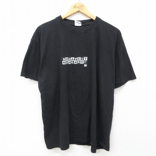 00s 半袖Tシャツ ブタペスト ブラック XL | 古着
