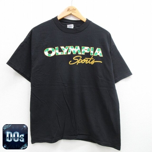 00s 半袖Tシャツ オリンピア ブラック XL | 古着